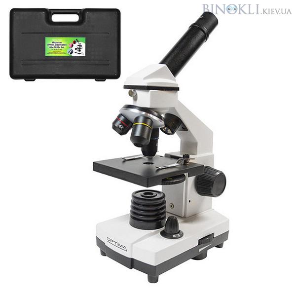 Биологический микроскоп Optima Discoverer 40-1280x Set + камера
