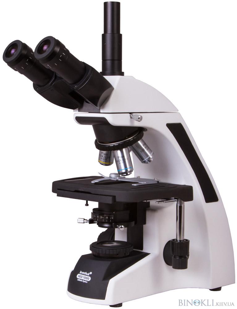 Биологический микроскоп Levenhuk MED 1000T, Планахроматический тринокулярный