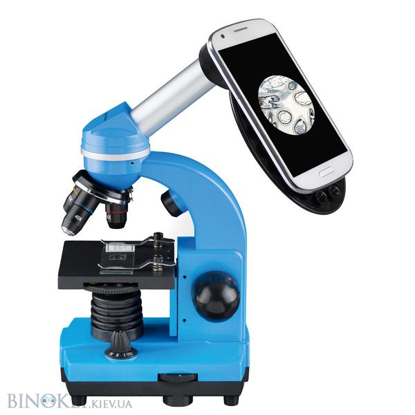 Биологический микроскоп Bresser Biolux SEL 40x-1600x Blue (смартфон-адаптер)