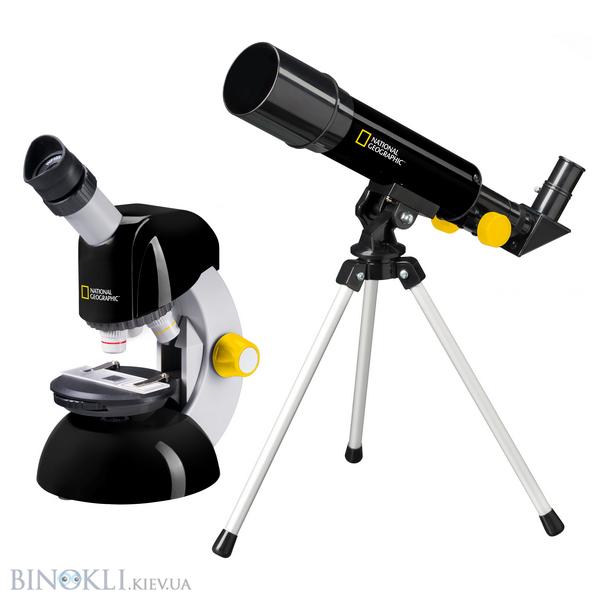 Комплет Телескоп 50/360 (Base) и Микроскоп National Geographic Junior 40x-640x 