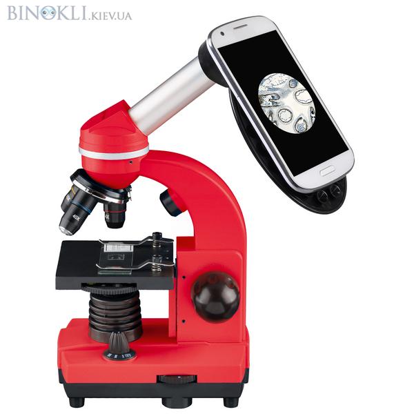 Биологический микроскоп Bresser Biolux SEL 40x-1600x Red (смартфон-адаптер)