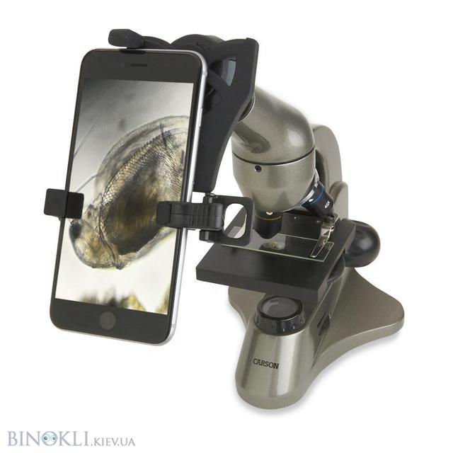 Биологический микроскоп Carson MS-040 с адаптером для смартфонов