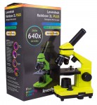 Биологический микроскоп Levenhuk Rainbow 2L Plus Lime/Лайм
