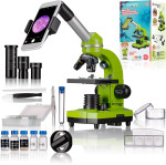 Біологічний мікроскоп Bresser Biolux SEL 40x-1600x Green (смартфон-адаптер)