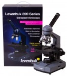 Біологічний мікроскоп Levenhuk 320 BASE, монокулярний